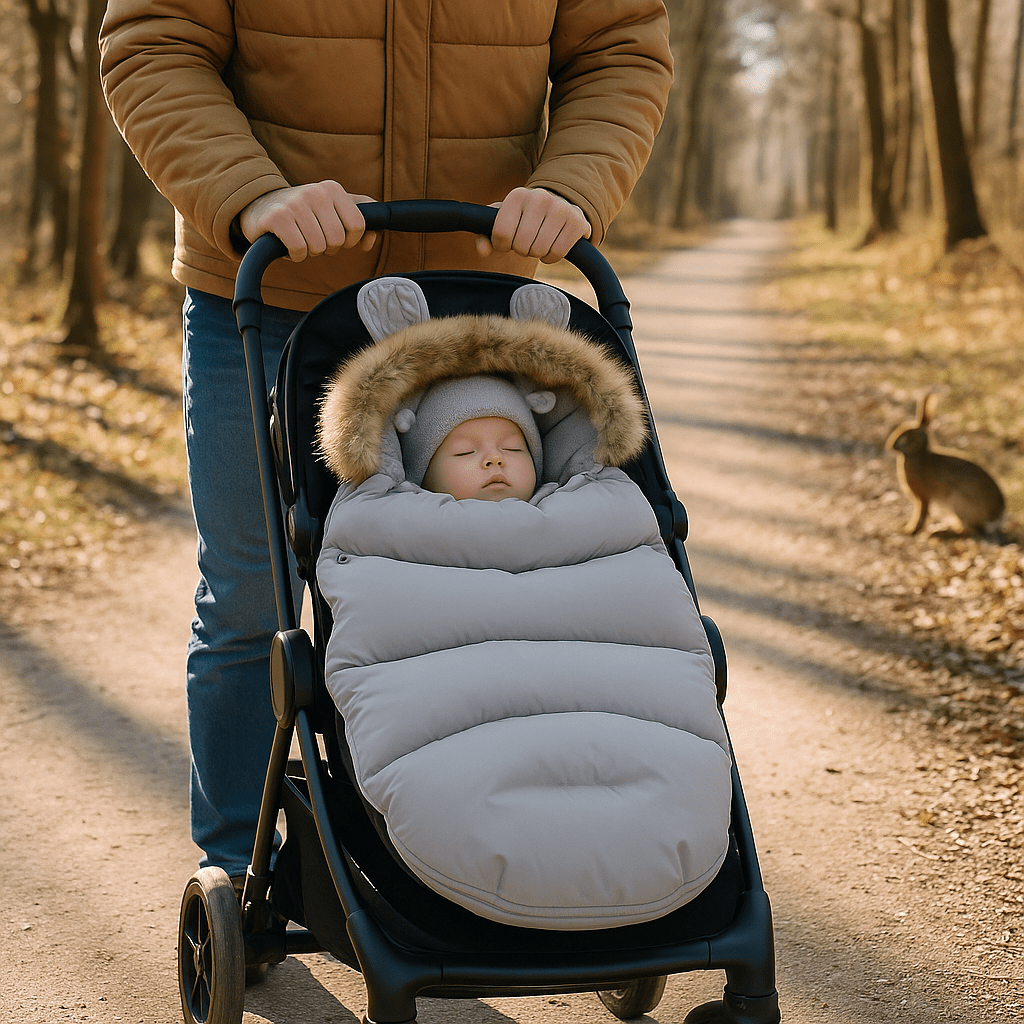 chancelière bébé gris