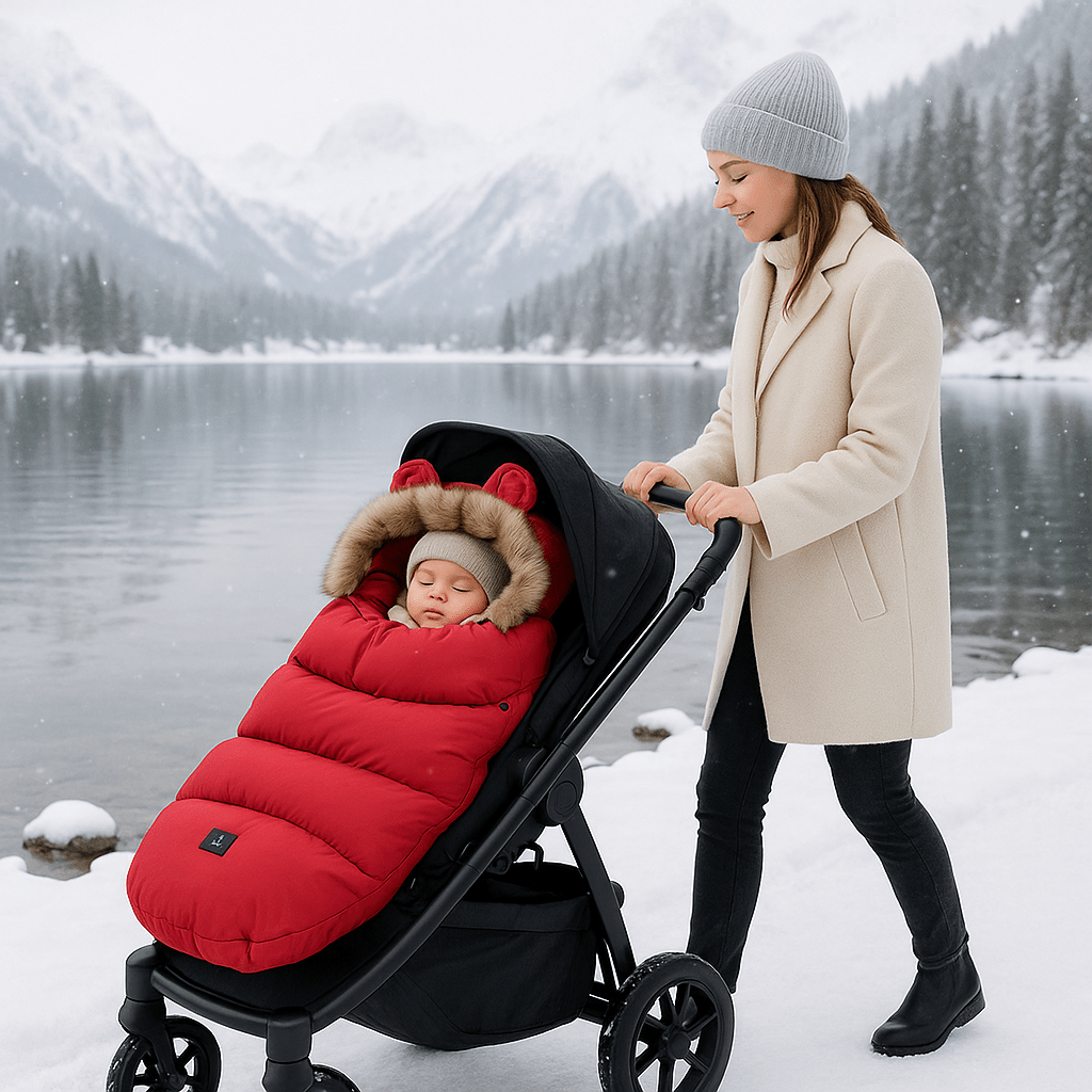 chancelière bébé rouge