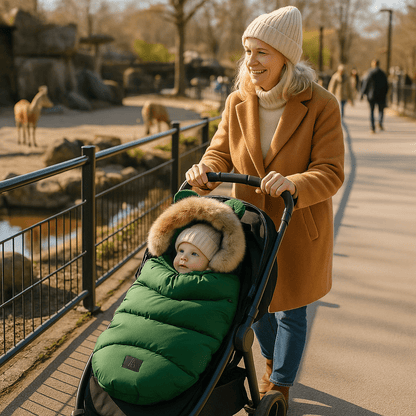 chancelière bébé vert