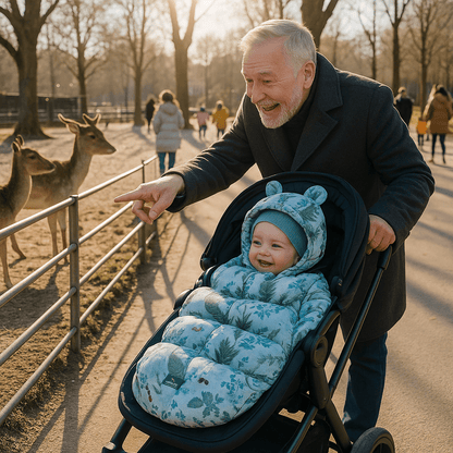 chanceliere pour poussette fleurs