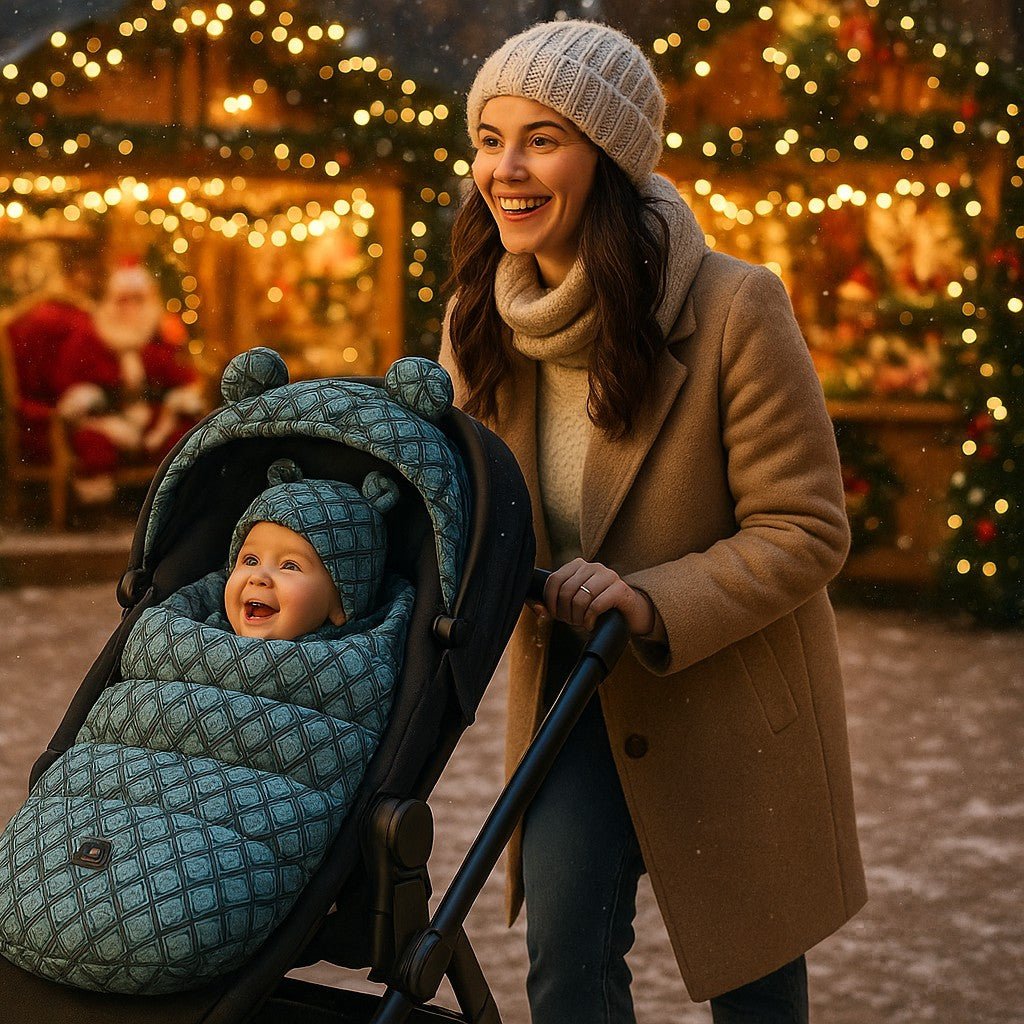 chanceliere pour poussette marché de noël