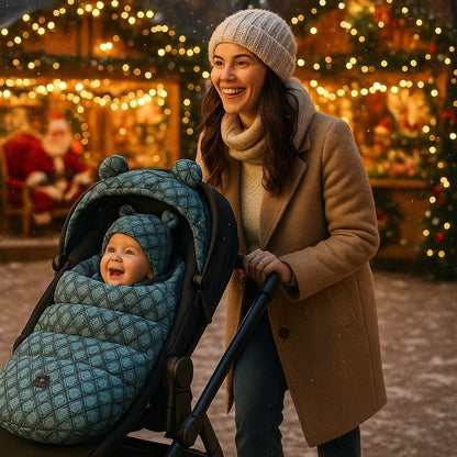 chanceliere pour poussette marché de noël