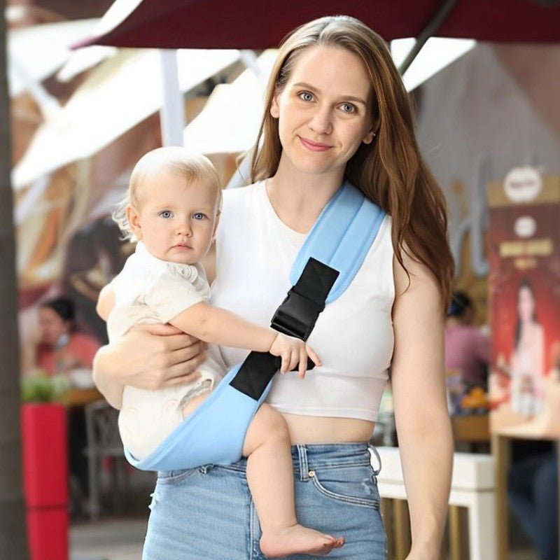 echarpe portage bebe bleu ciel