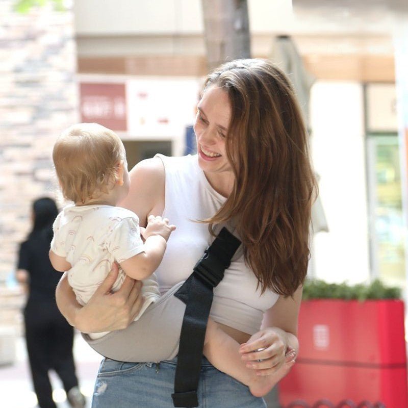 echarpe portage bebe gris