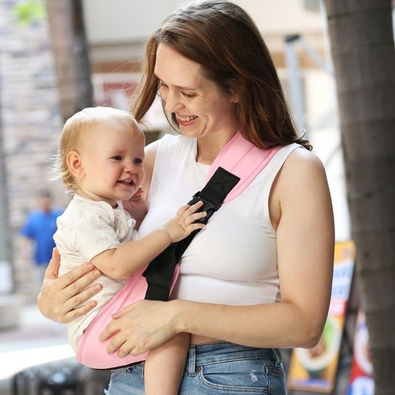 echarpe portage bebe rose