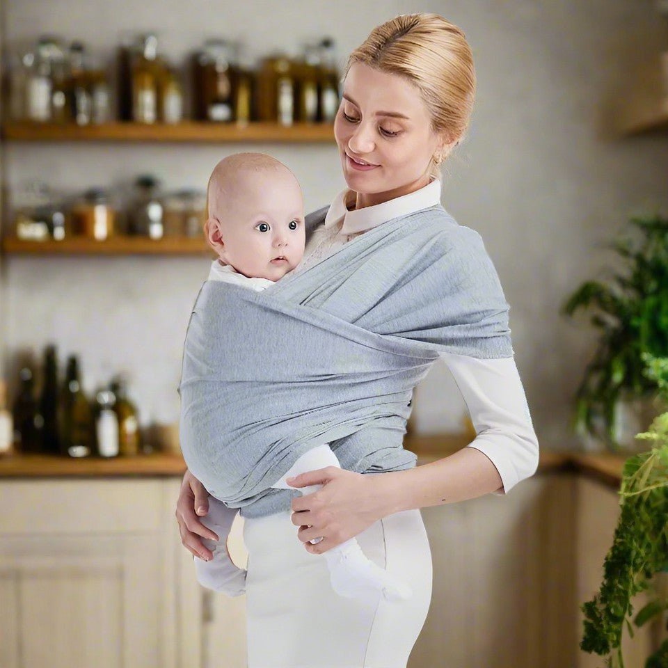 echarpe porte bebe gris