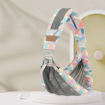 portage bebe echarpe feuilles