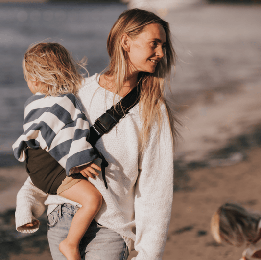 portage echarpe marron