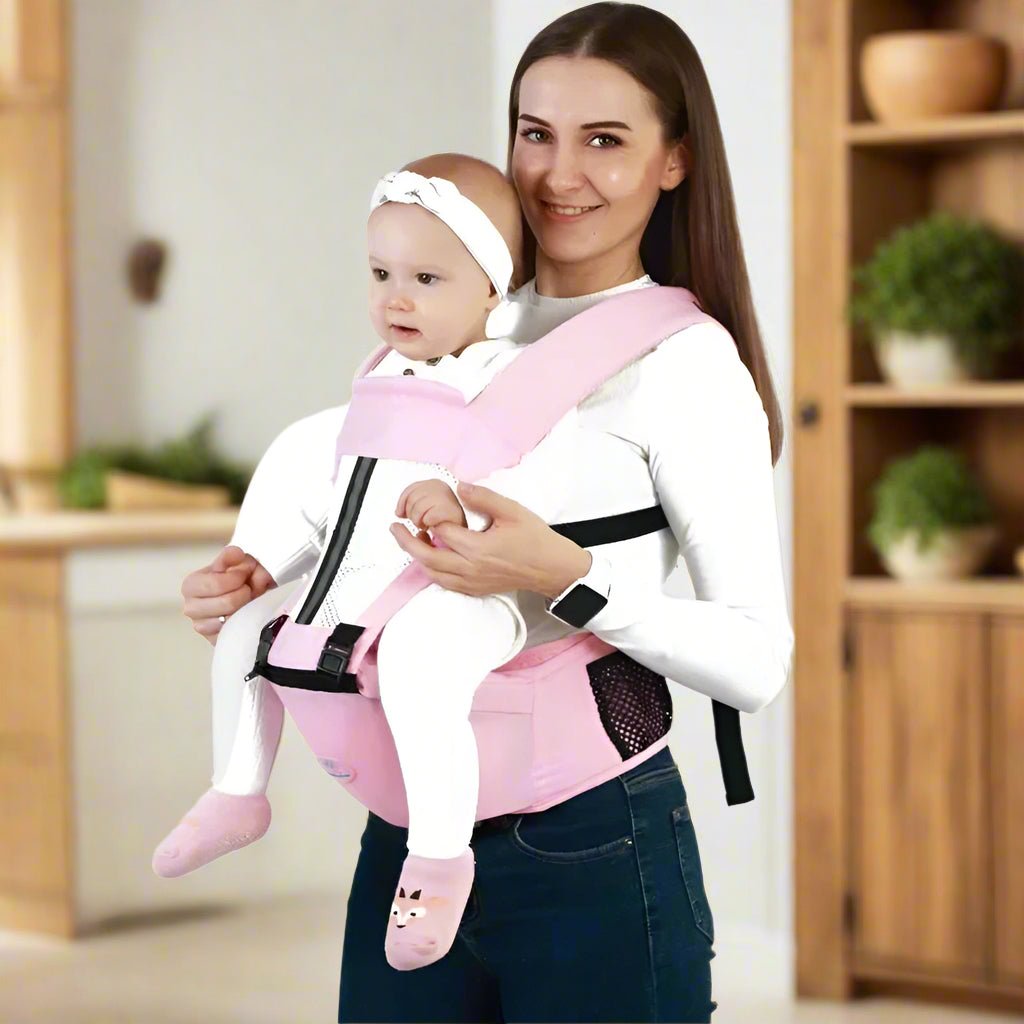 porte-bébé physiologique rose