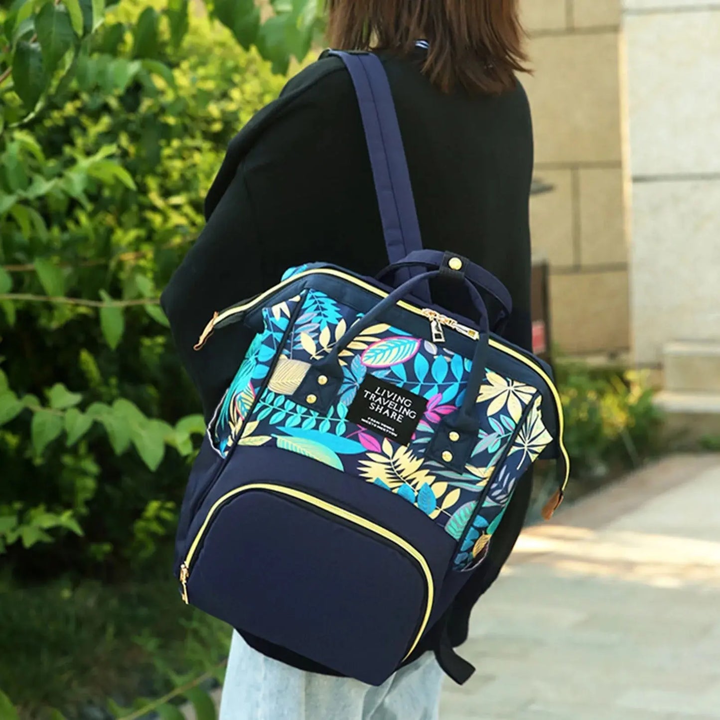 sac a dos a langer jungle bleu
